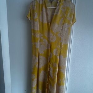 H&M Yellow Floral Maxi Dress